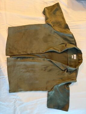 Aritzia Beso Satin Button-up Blouse